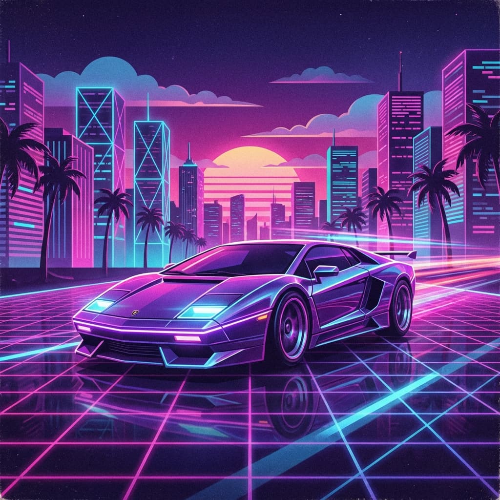 Neon Racer Game: High-Speed Reflex and Focus Challenge cover image