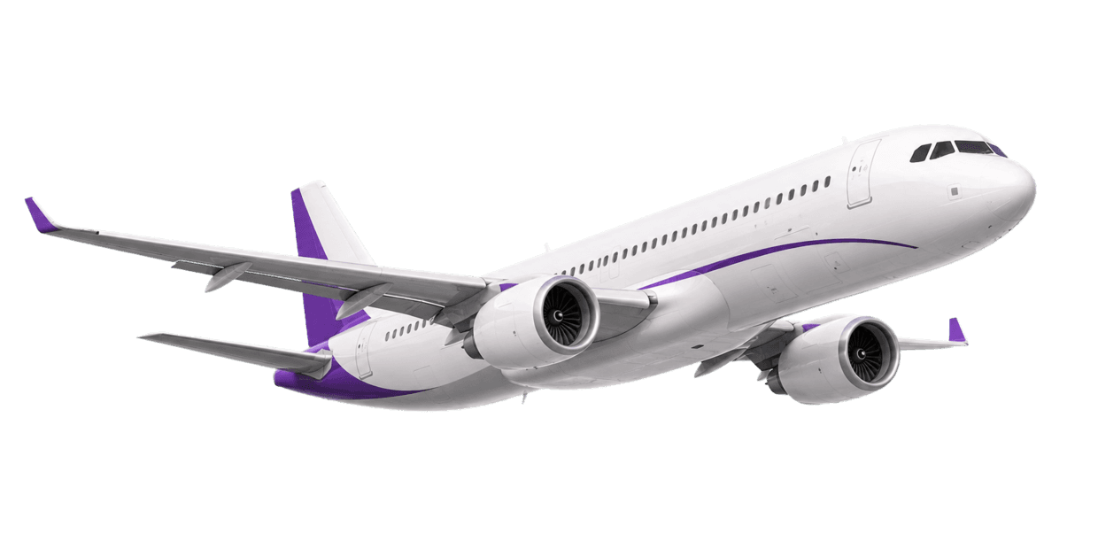 Flying airplane
