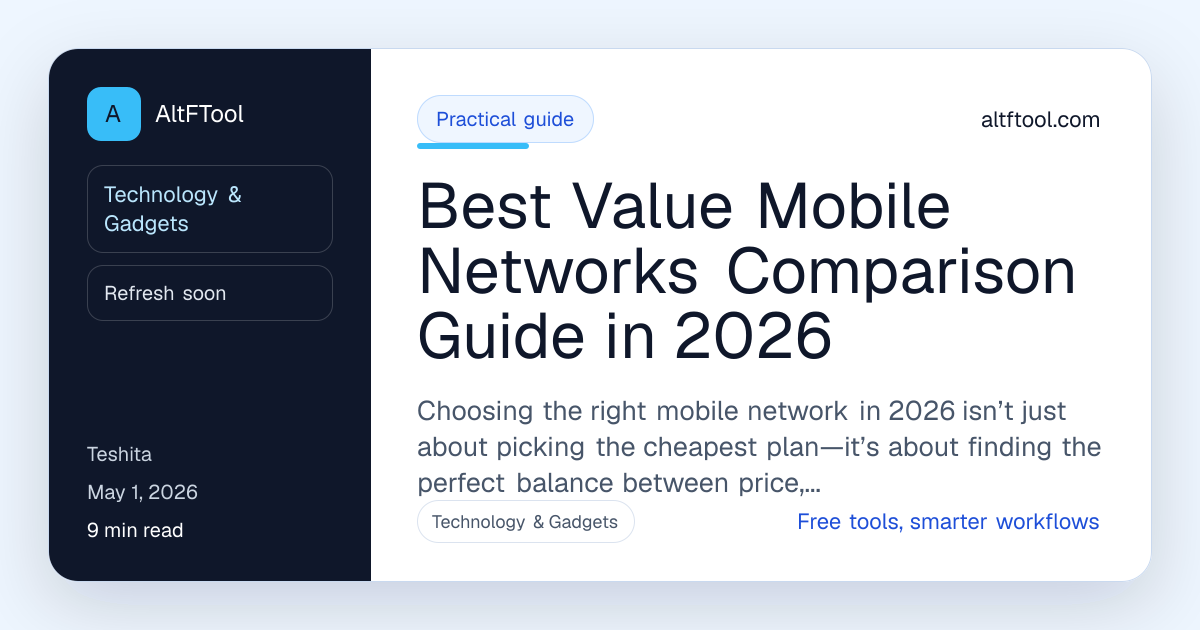 Best Value Mobile Networks Comparison Guide in 2026