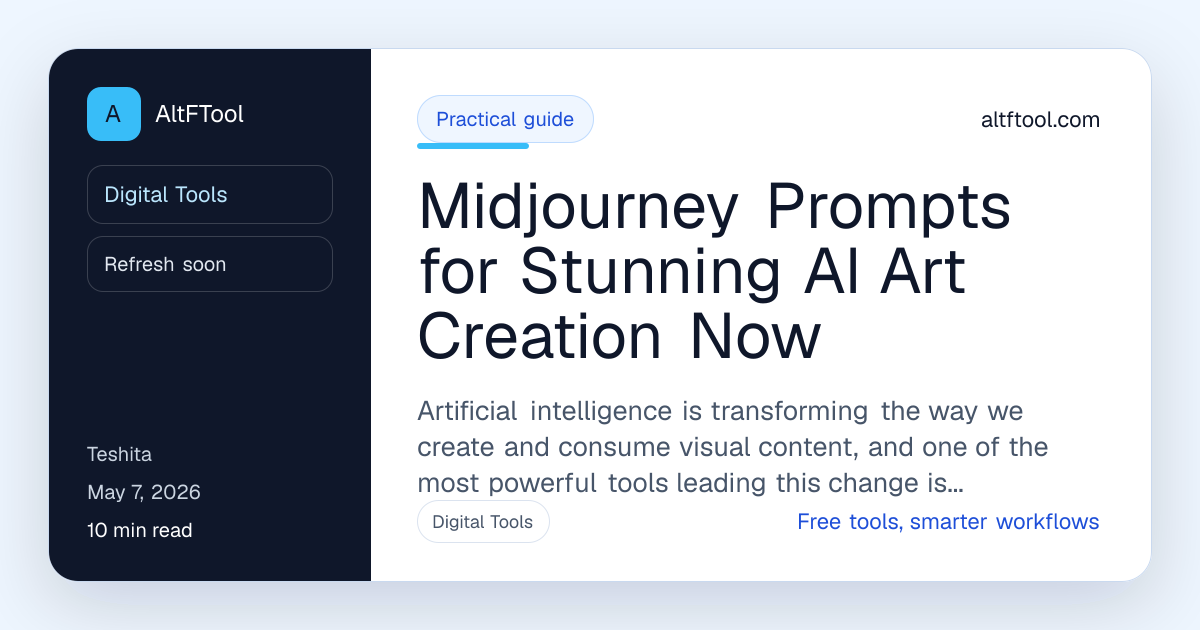 Midjourney Prompts for Stunning AI Art Creation Now