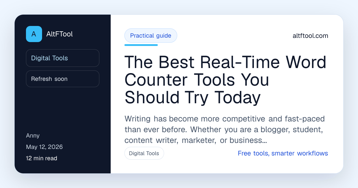 The Best Real-Time Word Counter Tools You Should Try Today