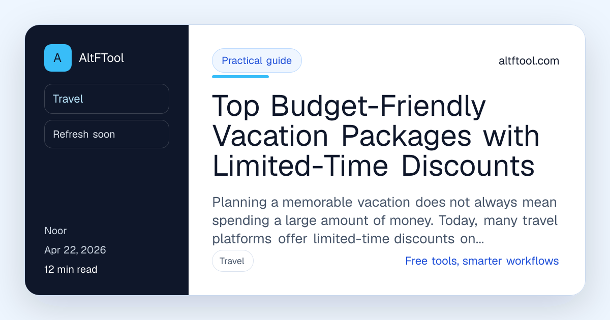 Top Budget-Friendly Vacation Packages with Discounts