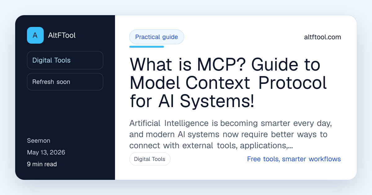 What is MCP? Guide to Model Context Protocol for AI Systems!