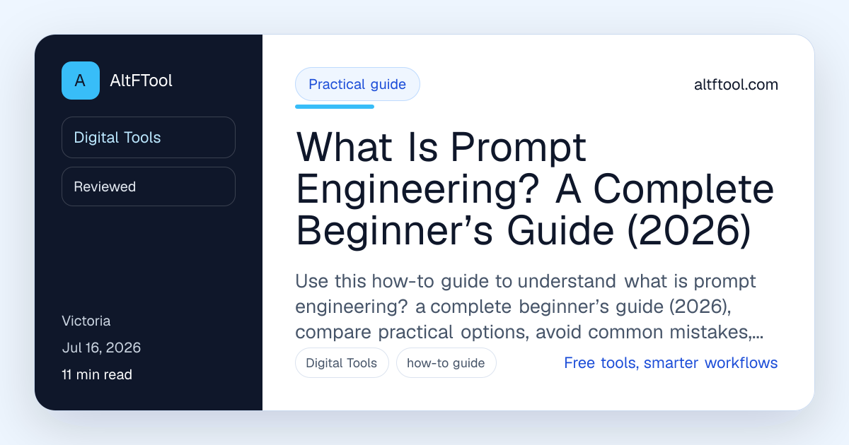 What Is Prompt Engineering? Complete Beginner’s Guide (2026)